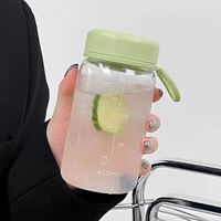 Vente en gros 450ml de gobelet GYM portable avec logo personnalisé transparent Bouteille d'eau de sport en plastique Infuseur de fruits