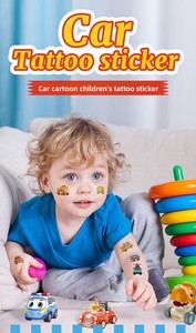 Nuevas pegatinas <span class=keywords><strong>de</strong></span> <span class=keywords><strong>tatuajes</strong></span> para niños con diseños <span class=keywords><strong>de</strong></span> coches y motocicletas <span class=keywords><strong>de</strong></span> dibujos animados, papel <span class=keywords><strong>de</strong></span> transferencia al agua, diseño moderno y minimalista. - Product Image 6