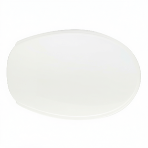 Asiento de Inodoro Alargado de 50.5 cm de Largo y 37.5 cm de Ancho, Plástico Blanco, Diseño Minimalista para Baño - Product Image 3