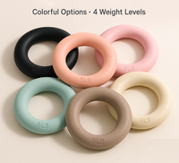 Mancuernas Circulares de Hierro Fundido y Silicona XLAN, 5lb/8lb/10lb/15lb, Placas de Peso para Gimnasio en Casa, Portátiles, Antideslizantes, Ecológicas y Duraderas