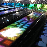 Piste de bowling de parc de jeux, ensemble de bowling lumineux personnalisé, projecteur, piste de bowling interactive, animation de projection, allée à vendre