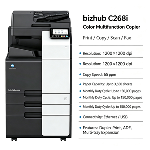 МФУ FULUXIANG Bizhub C268i A3 цветное, 26 стр/мин, печать, копирование, сканирование, факс, автоподатчик документов, двусторонняя печать - Product Image 6