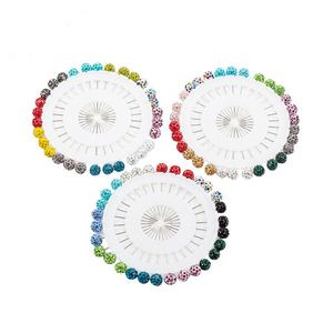Aiguille fixe épingles à tête diamantée colorées positionnement aiguille broche à coudre - Product Image 2