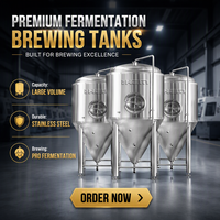 Fermenteur conique à double enveloppe en acier inoxydable SUS304 de 2000 L pour brasserie
