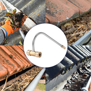 Accessoire de nettoyeur de gouttière pour nettoyeur haute pression <span class=keywords><strong>Baguette</strong></span> coudée à connexion rapide de 1/4 pouces pour le nettoyage de gouttière - Product Image 6