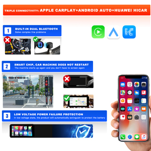 <span class=keywords><strong>5</strong></span>.5inch Wifi không thấm nước Apple Carplay Màn hình hiển thị di động máy ảnh xe máy Android tự động xe máy <span class=keywords><strong>GPS</strong></span> Navigation - Product Image 6