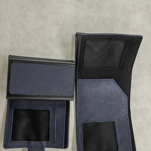 Tarjetero de Aluminio y Cuero Genuino, Estilo Vintage, Minimalista, Abierto, Unisex, Corto, Impermeable, Personalizable - Product Image 5