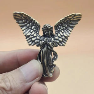 Estatuilla <span class=keywords><strong>de</strong></span> Ángel guardián <span class=keywords><strong>de</strong></span> latón <span class=keywords><strong>con</strong></span> <span class=keywords><strong>alas</strong></span>, decoración <span class=keywords><strong>de</strong></span> escritorio <span class=keywords><strong>de</strong></span> moda, regalo perfecto para novia, figuritas coleccionables <span class=keywords><strong>de</strong></span> decoración del hogar <span class=keywords><strong>de</strong></span> otoño - Product Image 5
