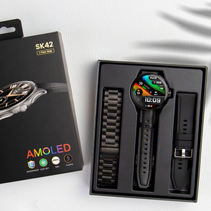 Montre connectée SK42, écran IPS 1,6 pouce, étanche IP68, assistant IA ChatGPT Android, appels, ultra-fine, acier, montre connectée sport - Product Image 3