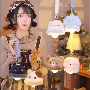 JM7 Jouet en peluche lumineux LED pour chat, chien, éléphant, lapin, singe, ours, petite lampe, animal en peluche, poupée, oreiller de sommeil dessin animé - Product Image 3