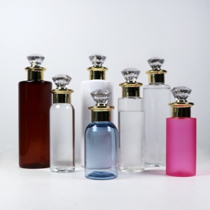 Sang Trọng Tùy Chỉnh Màu Sắc Kem Dưỡng Da 100Ml 150Ml 200Ml 250Ml 300Ml 500Ml Rõ Ràng Trắng <span class=keywords><strong>Pet</strong></span> Nhựa Chai Dầu Gội Đầu Với Kim Cương Cap - Product Image 1