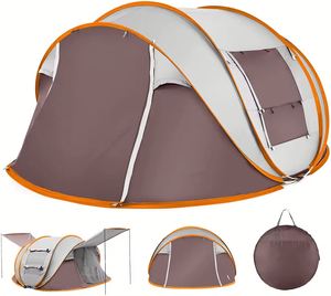 Tentes pliables automatiques instantanées imperméables pour l'extérieur, pour la randonnée en famille, le camping, la plage - Product Image 1