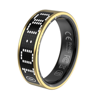 Anillo Inteligente con Pantalla Táctil, Visualización de Hora, Contador de Pasos, Múltiples Modos de Entrenamiento, Monitoreo de Oxígeno en Sangre y Salud