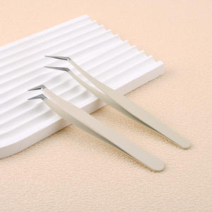 Pinzas de Acero Inoxidable de Alta Precisión para Extensión de Pestañas, Punta Puntiaguda y Suave, Personalizadas y Profesionales - Product Image 3