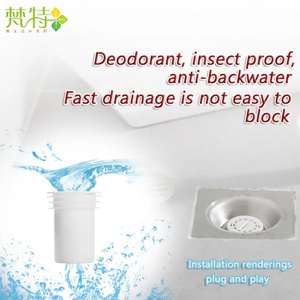 Tapón de desagüe para lavabo de baño, filtro de desagüe para inodoro y ducha, cubierta de desagüe de suelo antiolor, atrapapelos - Product Image 6