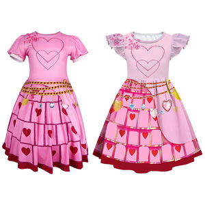 Robe de princesse d'Halloween pour enfants, costume de cosplay, costume de spectacle, pour enfants de 8 à 13 ans, Reine des Cœurs - Product Image 3