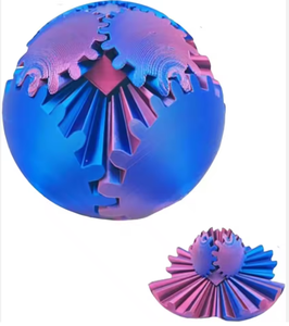 ลูกบอลเกียร์พิมพ์ 3 มิติแบบกำหนดเองจากวัสดุ PLA สำหรับบรรเทาความเครียดและความวิตกกังวล ของเล่นสำหรับผู้ที่มีความต้องการทางประสาทสัมผัส โรคออทิสติก และการคลายเครียด - Product Image 2