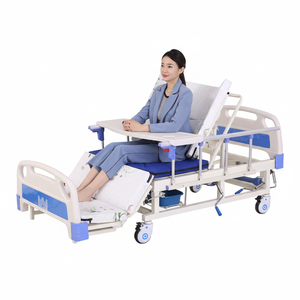 Cama de Hospital Manual de Lujo con 5 Funciones, Precio de Fábrica, ABS, Cama de Cuidado en el Hogar con Flexión Completa, Garantía de 3 Años, Alta Calidad, Moderna - Product Image 1