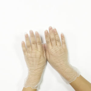 ถุงมือไวนิลแบบใช้แล้วทิ้ง ปราศจากน้ำยาง ไม่มีแป้ง โปร่งใส/ใส ไซส์ S/M/L/XL ขายตรงจากโรงงานในจีน - Product Image 5