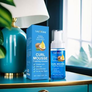 SAUVASINE Organique 120ml <span class=keywords><strong>Huile</strong></span> <span class=keywords><strong>d</strong></span>'<span class=keywords><strong>Argan</strong></span> Beurre de Karité <span class=keywords><strong>Huile</strong></span> de Noix de Coco Cheveux Curl <span class=keywords><strong>Mousse</strong></span> Moussante pour Bouclés Hydratant Nourrissant Ingrédients - Product Image 2