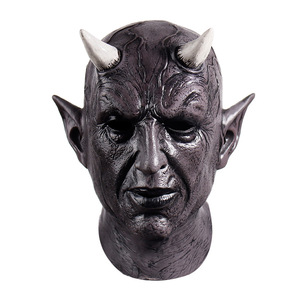 Máscara de Demonio Realista de Látex con Cuernos, Casco Completo de Diablo Belial para Halloween, Cosplay y Fiestas - Product Image 1