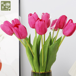 <span class=keywords><strong>Tulipanes</strong></span> Artificiales de Tacto Real, <span class=keywords><strong>Tulipanes</strong></span> Falsos de Primera Calidad con Sensación Húmeda, Decoración del Hogar, Arreglos Florales para Bodas, Tallos de <span class=keywords><strong>Tulipanes</strong></span> al por Mayor - Product Image 1