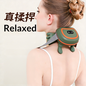 Masajeador de Hombros y Cuello con Simulación de Compresión Caliente por Presión de Dedos, Masajeador de Espalda, Piernas y Cintura con Calor, Masaje de Tejido Profundo - Product Image 2