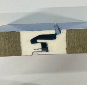 Panel de Pared de Lana de Roca con Aislamiento Térmico GLOSTAR con Borde Sellado con PU para Ahorro de Energía en Edificios y Talleres - Product Image 3