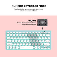 JERTECH DK500 kabel mesin tik ergonomis warna-warni keycap bulat Keyboard game 60% Keyboard kustom berkabel Keyboard komputer Mini untuk PC