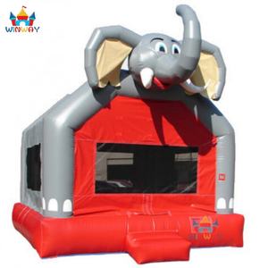 Structures gonflables géantes et châteaux gonflables géants en forme d'éléphant à louer 4,5x4,5x5m Capacité 5-10 personnes Matériel PVC pour le plaisir - Product Image 3