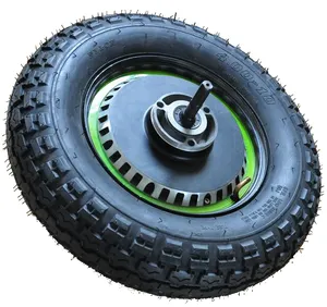 最新 10 ''500 w 电动手推车电机套件，带轮胎和高品质锂离子电池