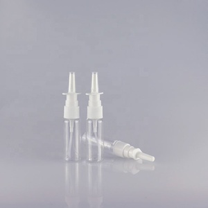 10ml 20ml 30ml 60ml White <b>Empty</b> <b>Plastic</b> Nasal Spray <b>Bottles</b> Pump Sprayer Mist Nose Spray Refillable <b>Bottle</b> for Saline Water - Product Image 2