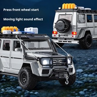 Modèle de voiture tout-terrain en alliage moulé sous pression 1:24 pour l'extérieur, jouet SUV de simulation avec suspension, vente en gros, modèles de voitures SUV en métal de haute qualité personnalisés