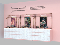Mobilier de boutique de soins de la peau personnalisé rose présentoir de magasin de cosmétiques Led Island Cabinet pour magasin magasin de cosmétiques Design d'intérieur