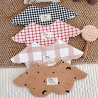 Baberos de Algodón Impermeables Personalizados Populares para Bebés Recién Nacidos, Baberos Lindos de Algodón para la Alimentación de Bebés