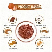 Pâte à tartiner au chocolat et aux noisettes U-pick de 500 g, édulcorant - Approvisionnement en vrac disponible, qualité supérieure, saveur riche de noix grillées, 12 mois