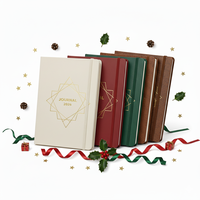 Carnet de notes A5 personnalisé à couverture rigide pour utilisation en cadeau Couverture en cuir 2026 Planificateur Coffrets cadeaux de Noël Cadeaux pour étudiants
