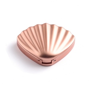 Hot Sale High Quality Shell Shape Delicate Rose Gold <b>Metal</b> Soild Balm Box - Product Image 3