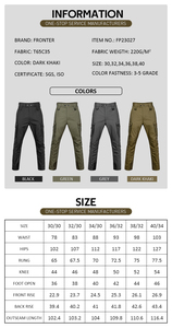 Pantalones Tácticos Casuales para <span class=keywords><strong>Hombre</strong></span> EN STOCK, Cintura Media, Multibolsillos, Pantalones de Entrenamiento, Pantalones Cargo Lisos Teñidos - Product Image 3