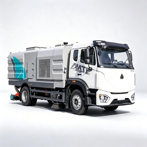 Camión barredor de limpieza de carreteras con aspiradora integrada Howo 12M3 4x2 - Product Image 1