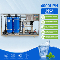 Sistema de Ósmosis Inversa para Desalinización de Agua Salobre de Pozo Industrial de 4000 LPH, Equipo de Purificación de Agua
