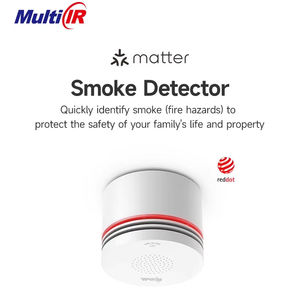 Détecteur <span class=keywords><strong>de</strong></span> fumée intelligent multi-IR MIR-SM200 Matter Smart Tuya Smart ABS Zigbee pour système <span class=keywords><strong>de</strong></span> sécurité domestique avec batterie - Product Image 1