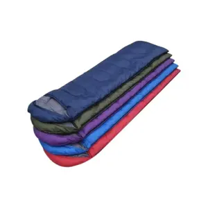 Gran oferta, saco de dormir para acampar al aire libre con Material de algodón impermeable ligero para 3 estaciones, adultos, niños, viajes al aire libre