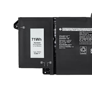 Batería de Repuesto para Portátil de Alta Capacidad 71Wh 7FMXV para Latitude 7320 5320 7420 7520 9JM71, Paquete Recargable de Iones de Litio en Stock - Product Image 2