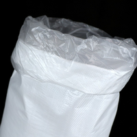 Sac tissé en plastique avec couche de film intérieure, capacité de 25 kg, résistant à l'humidité, pour l'emballage de poudre biodégradable, logistique
