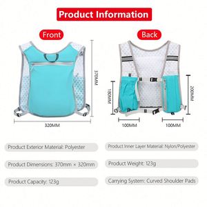 <b>Hydration</b> Vest & <b>Backpack</b> 12-Pack Polyester Multifunction Promotional Use Drink Bag - Product Image 5