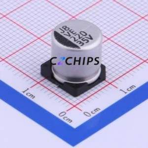 Condensador Electrolítico de Aluminio SMD VE-221M1VTR-1010, D10xL10mm 220uF 20% 35V 10mm - Product Image 1