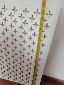 Free Sample Cheap Radiator Cover Screen <strong>Panels</strong> Heating Cover <strong>Screening</strong> <strong>Panel</strong> <strong>MDF</strong> Cross Grille Pattern - Product Image 5
