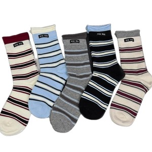 Calcetines Niu Niu a Rayas, Medios, para Mujer, Transpirables, Absorbentes de Sudor, Resistentes al Olor, Estilo Juvenil - Product Image 4