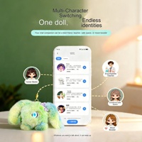 3,5-Zoll KI-Sprachinteraktives LED-Plüsch-Haustier-Spielzeug, Emotionaler Begleiter-Roboter, Musikalisches Kuscheltier-Geschenk für Männer und Frauen